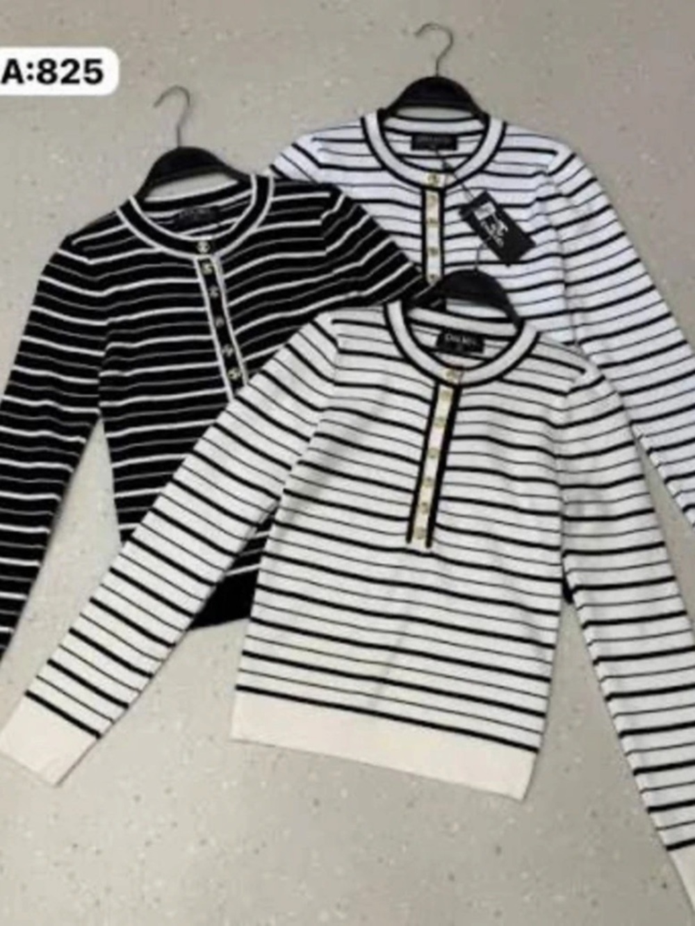 CC Striped Sweater Set in Black & White  New. No brand